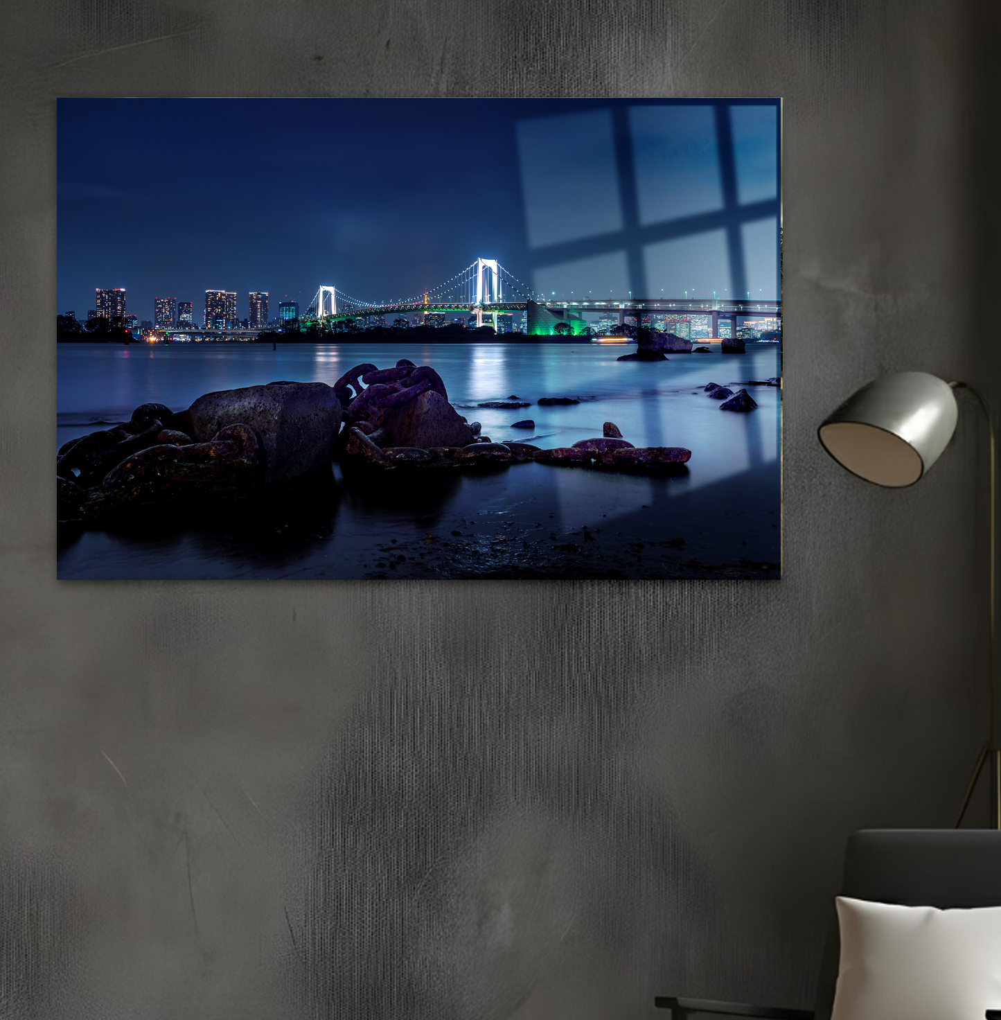 Tokyo Gecesi - Manzara Cam Tablo