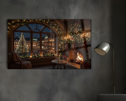 Yeni Yıl / Mutlu Noel Tablosu - Cam Tablo